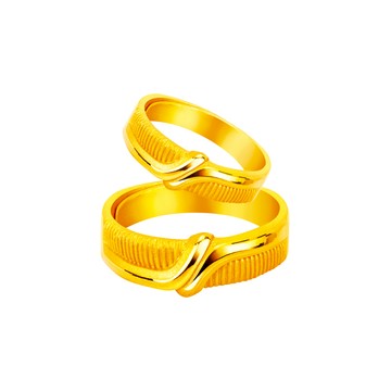 Jcode 金飾 攜手未來黃金成對戒指