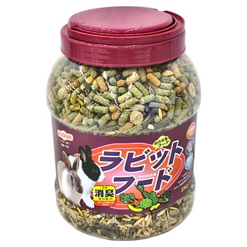 MS.PET 愛兔主食 2kg，天然除臭配方，降低排泄物異味  1罐