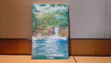 無框畫/療癒畫/風景畫/壓克力水彩畫/裝飾畫/掛畫