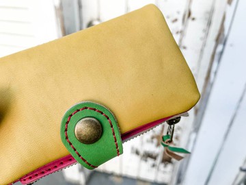 POCKET 維他命色，讓您心情舒暢 Pocket Plump Key Case PPK-YPG-R 可裝卡片和硬幣