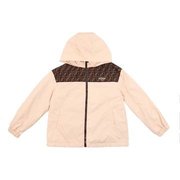 FENDI Kids 雙色連帽外套