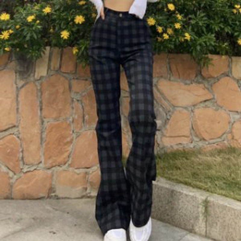 ブーツカットパンツ レディースパンツ パンタロンパンツブーツカットパンツ 21春夏 ロングボトムズボン 柔らか肌触り良さ 美脚 チェッ 通販 Lineポイント最大1 0 Get Lineショッピング