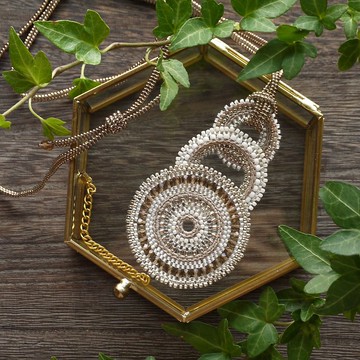 阿拉伯式花紋 -上弦月 Miwa 項鍊-