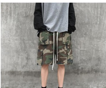 FINDSENSE X 男士 休閑褲 百搭休閑機能工裝短褲 運動褲 工作褲