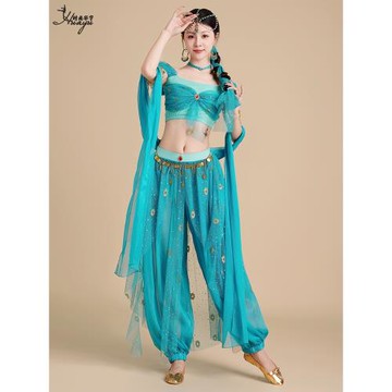 茉莉公主新款印度舞演出服舞蹈敦煌西域舞姬表演服裝異域風情女裝