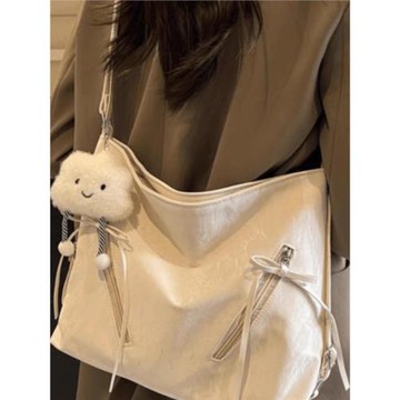 休閑軟面大容量包包女2024新款時尚通勤單肩包出游旅行雙肩后背包