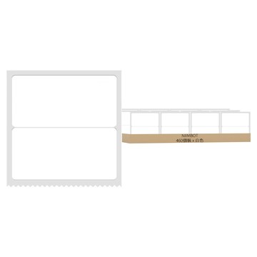 NIIMBOT B系列 熱感應標籤貼 雙排 30 x 15mm 白色  1捲