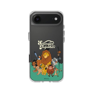 iPhone Air Clear Case（相機按鈕） 透明 - Disney - Lion King 迪士尼-獅子王 - 獅子王 Le Roi lion - Plus fort ensemble
