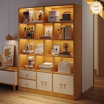 【防塵收納一體】書櫃 書架 置物架 展示櫃 儲物櫃 收納櫃 靠牆落地 多層大容量 帶門設計 客廳臥室書房適用