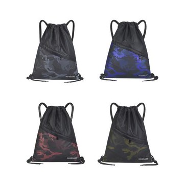 輕便戶外抽繩雙肩包男女學生防水束口袋書包運動簡易小背包補習袋