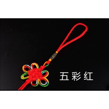 🌟台灣現貨  大紅色 中國結 流蘇 雙線四雙掛繩 手工DIY