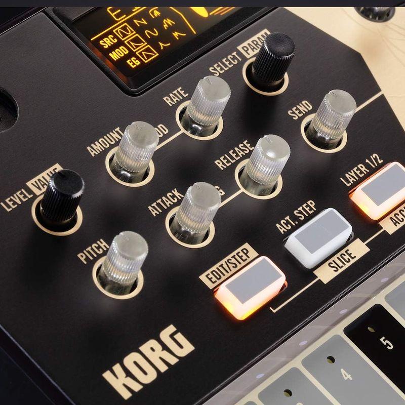 KORG デジタル パーカッション シンセサイザー volca drum リズムマシン スピーカー内蔵 ヘッドフォン使用可 どこでも使えるコ