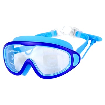 ButterFly Fish 蝴蝶魚 兒童大框防霧泳鏡 SG901 超大鏡片 2cm超大眼罩鏡裙  13.5cm  藍色  1個
