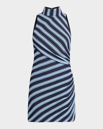Marisha Mock-Neck Mini Dress