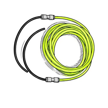 6mm跳繩替換繩子加長3.5米PVC鋼絲繩備用不打結負重替繩配件