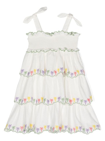 ZIMMERMANN Kids - August shirred dress - kids - Cotton - 2 yrs - White