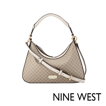 【NINE WEST】CLARAMAE 造型 肩背包 兩用包 腋下包 側背包包 - LOGO紋 574873 精美箱裝