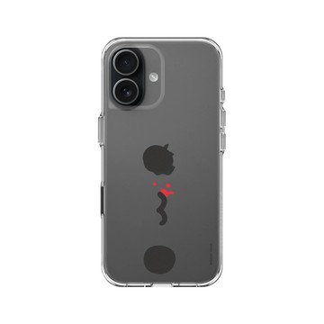 iPhone 17 Clear Case（相機按鈕） 透明 - 貓貓蟲咖波 Bugcat Capoo - 經典大臉咖波純色款