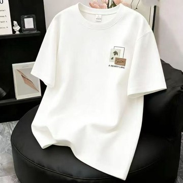【兒童純棉T恤】 男女童短袖上衣 中大童T恤 綠葉印花童裝 夏季童裝 青少年短袖 學生短袖上衣 純棉短袖 兒童上衣