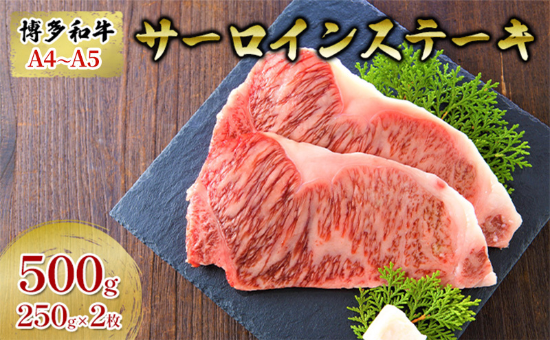 牛肉 サーロインステーキ 合計500g 博多和牛 A4～A5 250g×2枚 セット