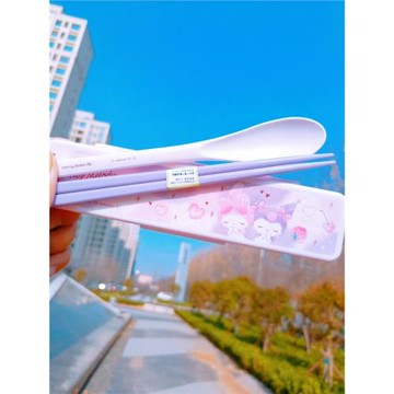 日本制skater三麗鷗庫洛米美樂蒂可愛勺子叉子筷子兒童攜帶式餐具