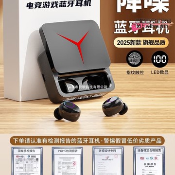 【台灣現貨】電競遊戲無藍耳機2025新款高端降噪運動音樂入耳式長續航