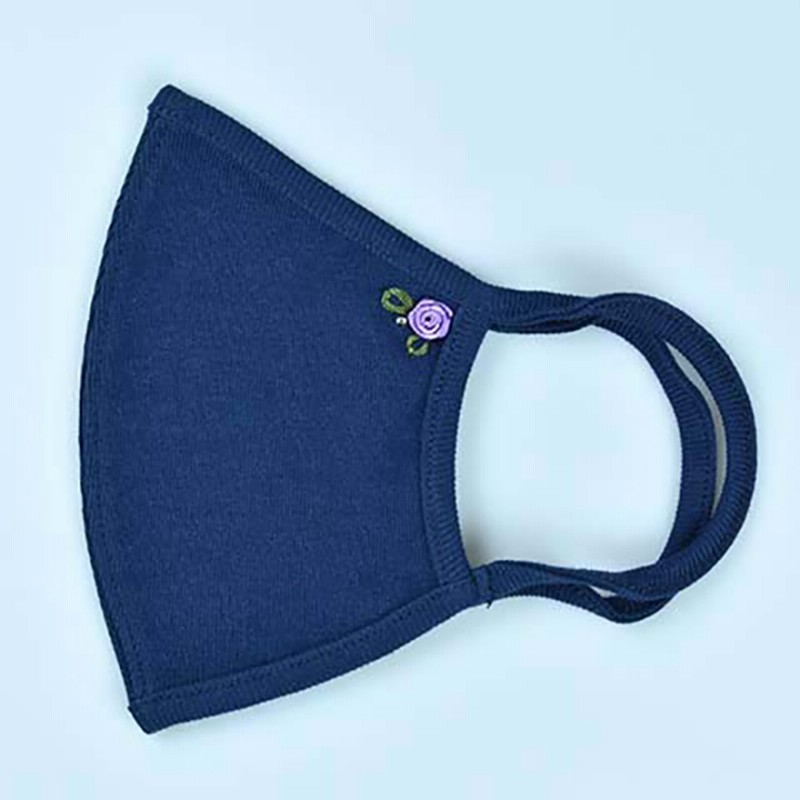 Roco On The Run 洗えるかわいい刺繍 おしゃれマスク Sサイズ ネイビー Women ファッションマスク おしゃれに楽しむマスク 通販 Lineポイント最大3 0 Get Lineショッピング