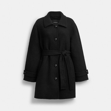 羊毛 A 字型雙面大衣