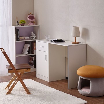 出租屋簡約書桌書架組合學生電腦桌家用臥室寫字臺板式書房辦公桌WW59公司貨