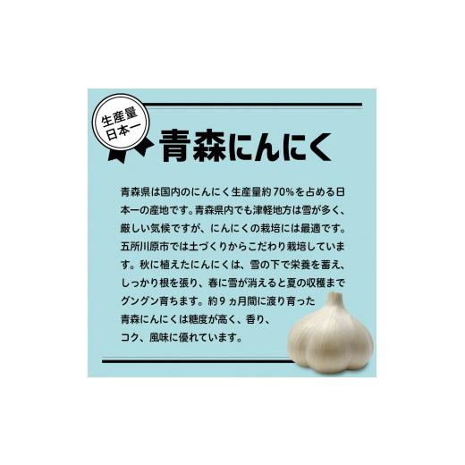 ふるさと納税 青森県 五所川原市 青森県産にんにく3kg（1kg×3）