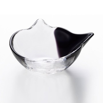 ADERIA 日製工藝 11.4cm 貓咪玻璃碗｜乳牛｜單品