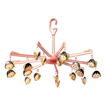 norns 折疊式曬衣夾組 18P  1個  櫻桃小丸子