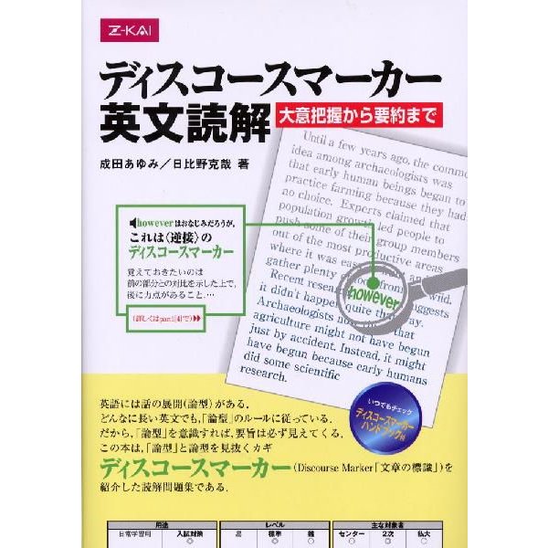 ディスコースマーカー英文読解