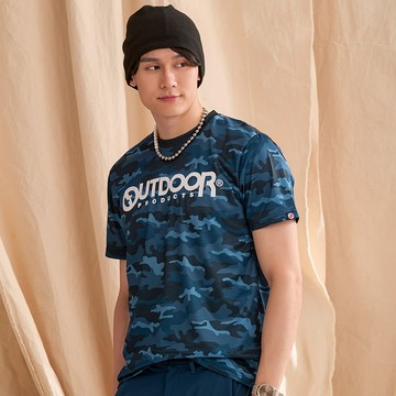 【OUTDOOR】排汗速乾迷彩T恤-寶藍色 ODC5341ERB (ODCLO)