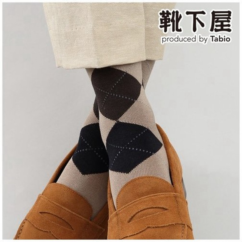 メンズ 靴下 Tabio Men シルケットアーガイルソックス 靴下屋 タビオ 通販 Lineポイント最大get Lineショッピング