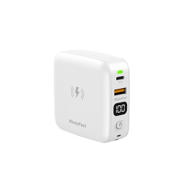 MUTICharge Ultra 迷你萬用充磁吸行動電源(雙TYPE-C) 10000mAh 白色