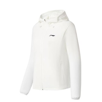 李寧正品新款女子運動休閑時尚潮流防風外套連帽夾克AFDS346