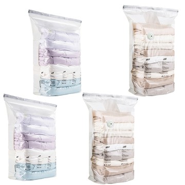 TAILI 太力 手壓真空收納壓縮袋2件組 L496  特大立體(38 x 80 x 100cm) + 中立體(30 x 50 x 70cm)  2個  2組