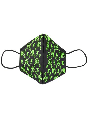 Philipp Plein - embroidered logo face mask - unisex - Polyester - One Size - Black