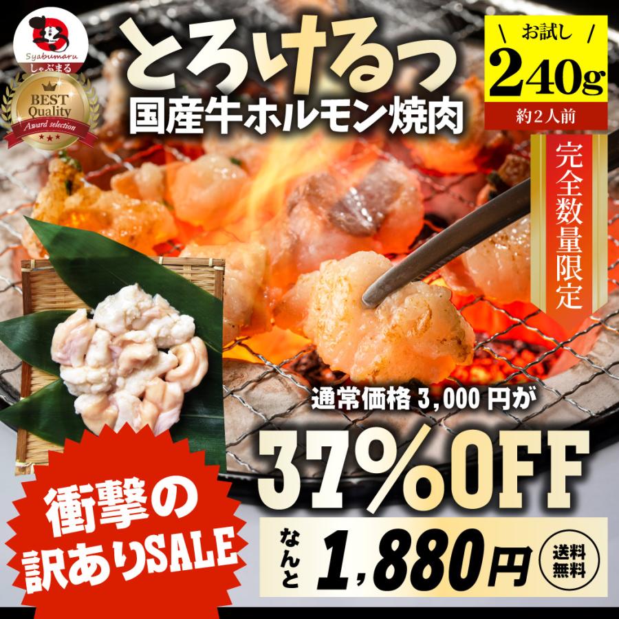 国産牛 ホルモン 240g ほるもん 小腸 焼肉用 お得 焼肉 やきにく アウトドア お家焼肉 レジャー 冷凍