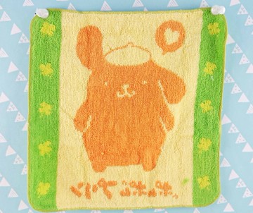 【震撼精品百貨】Pom Pom Purin 布丁狗~手帕_綠橘*14424