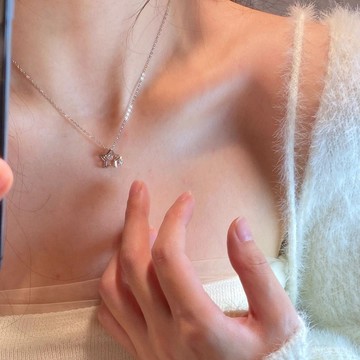 🔥限時下殺🔥【氣質女神必備】999純銀星星跳動項鏈女款靈動輕奢小衆高級感設計送閨蜜生日禮物