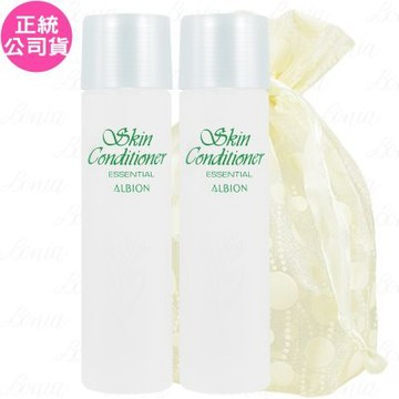 ALBION 艾倫比亞 健康化妝水(55ml)*2旅行袋組(公司貨)