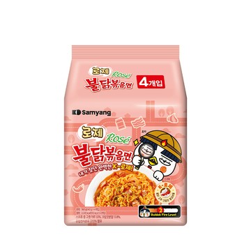 SAMYANGFOODS Buldak Ramen Rosé 140g x 4ea