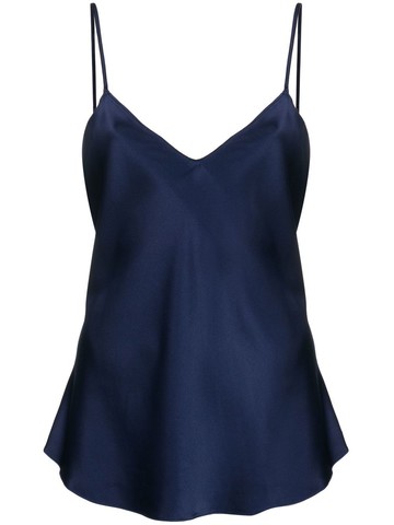 Polo Ralph Lauren - mulberry silk camisole top - women - Mulberry Silk - 6 - Blue