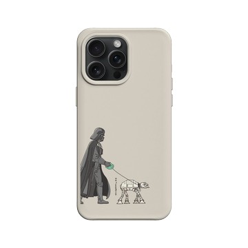 iPhone 15 Pro Max SolidX 貝殼灰 - 迪士尼-星際大戰 Star Wars - 黑武士-散步-幽默系列