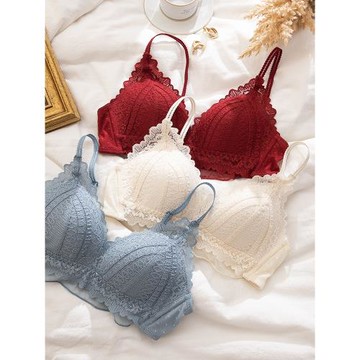 (免運)法式純欲少女風內衣女套裝夏天小胸聚攏性感平胸薄款無鋼圈文胸罩