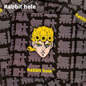 兔子洞自制 jojo喬魯諾喬巴納頭像徽章pins斜跨背包裝飾金屬胸針