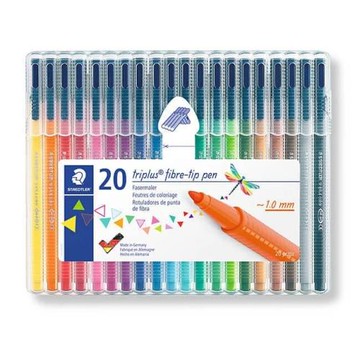 【STAEDTLER 施德樓】Triplus三角舒寫彩繪筆20色組 MS323 SB20