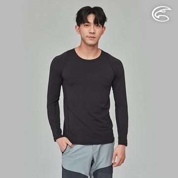 ADISI 男Tactel Pro長袖快乾排汗圓領上衣AL2391059 (S-2XL)｜防曬 抗UV 透氣 吸濕排汗 快乾 彈性 輕量